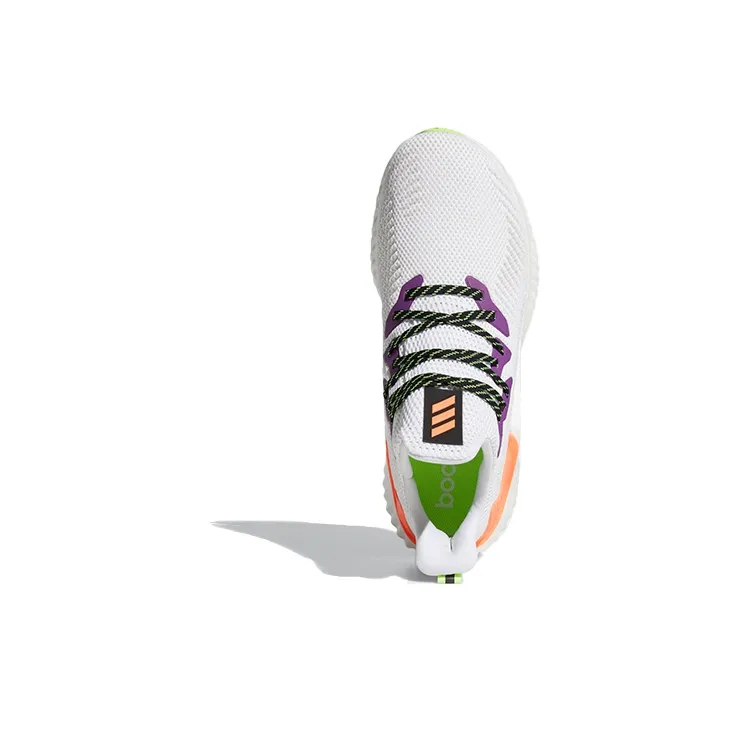 Adidas Alphaboost White Signal Green-4