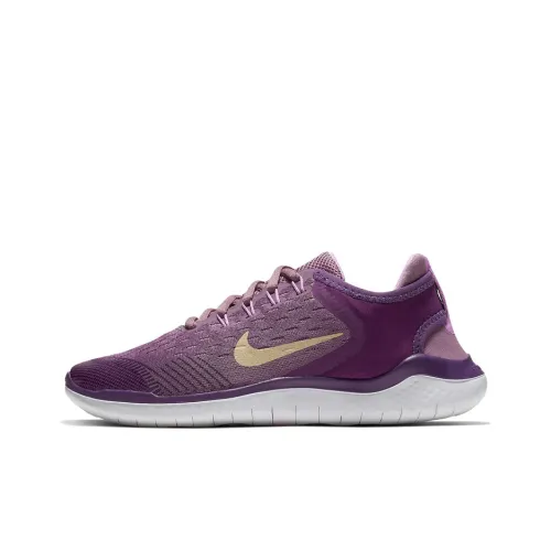 Nike Free RN Running Shoes Women's Low-Top Purple/Yellow