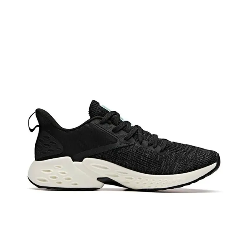 Anta Cushioning Lightweight Rebound Low-Top Running Shoes Men's Black-1