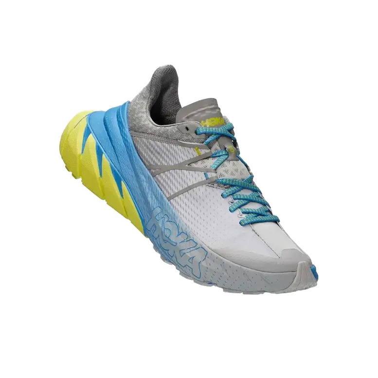 HOKA ONE ONE Tennine Non-slip Lightweight Low-Top Running Shoes Men's Gray Blue-2