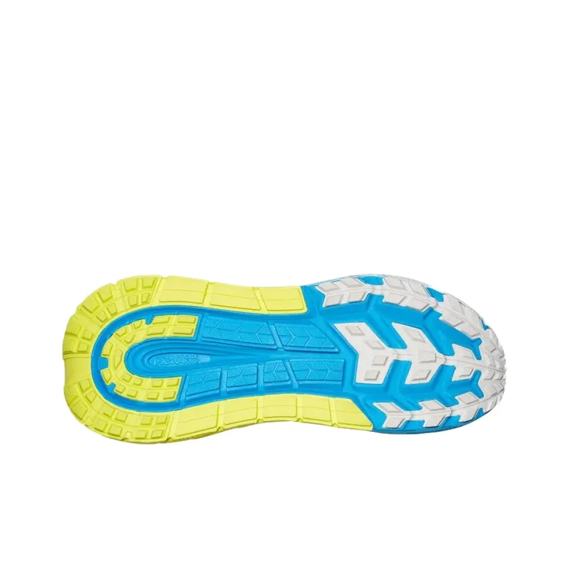 HOKA ONE ONE Tennine Non-slip Lightweight Low-Top Running Shoes Men's Gray Blue-4