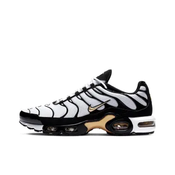 Nike Air Max Plus White Black Metallic Gold