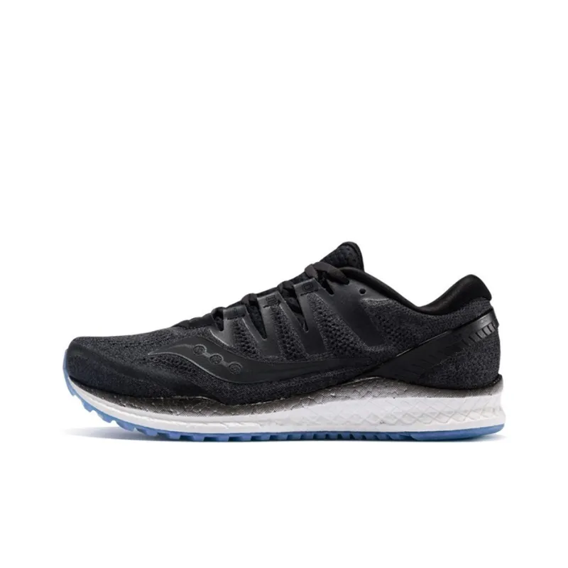 Saucony Freedom ISO2 Cushioning Lightweight Low Top Running Shoes Men's Black-0