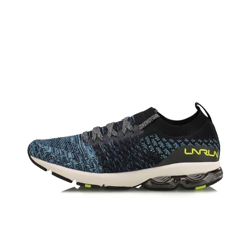 LINING Half Air Cushion Running Shoes Unisex Low-Top Blue/Black