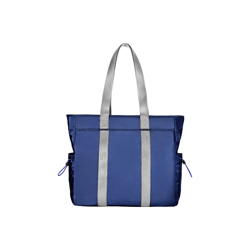 NAUTICA Nylon Tote Bag Shopping Bag Shoulder Bags Regular Unisex Royal Blue/Gray/Brown-7
