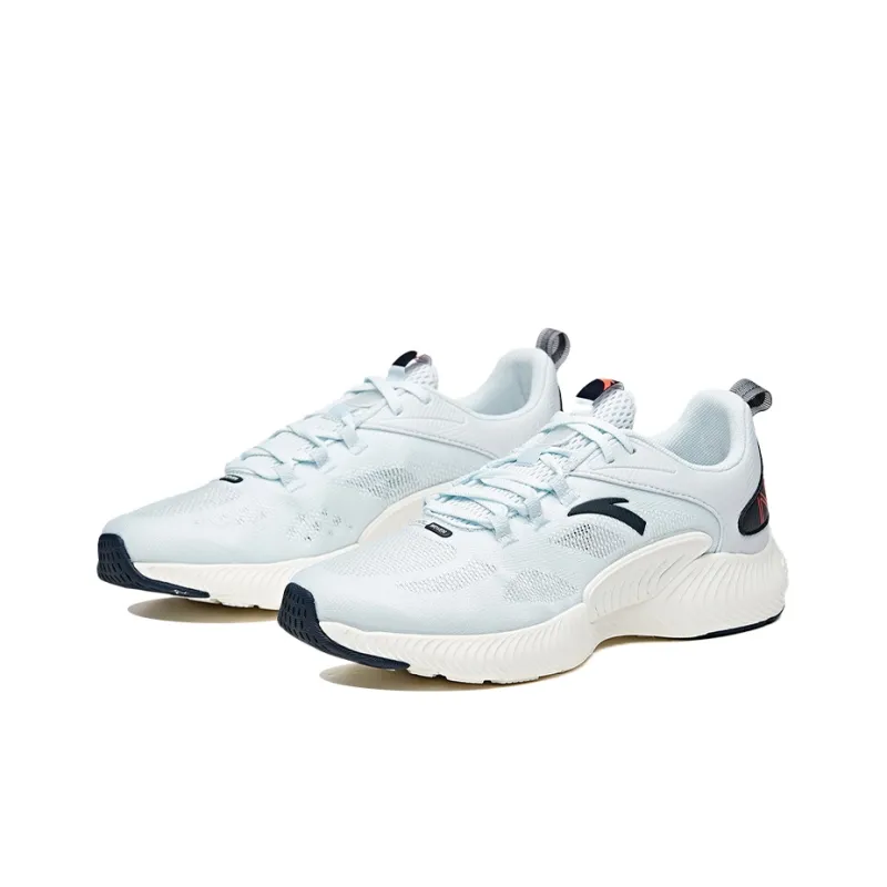 Anta Shock Absorbers Slip Resistant, Abrasion Resistant, Breathable Low Top Running Shoes Men's Light Mist Gray-1