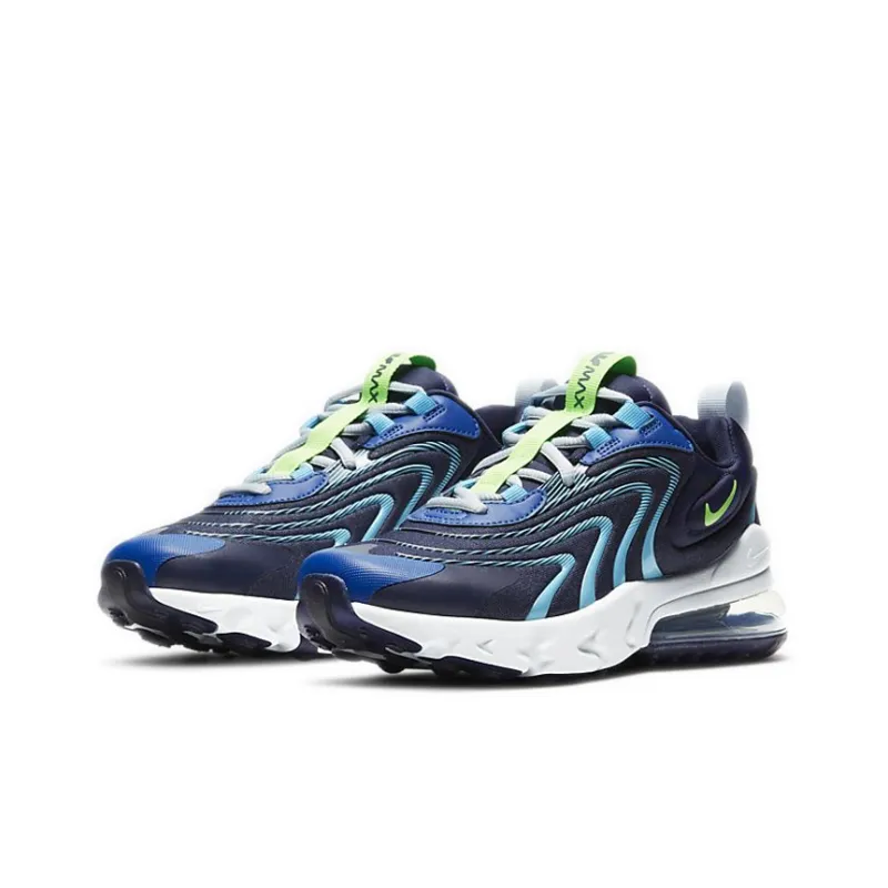 Nike Kids Air Max 270 React ENG "Blackened Blue" Sneakers-2