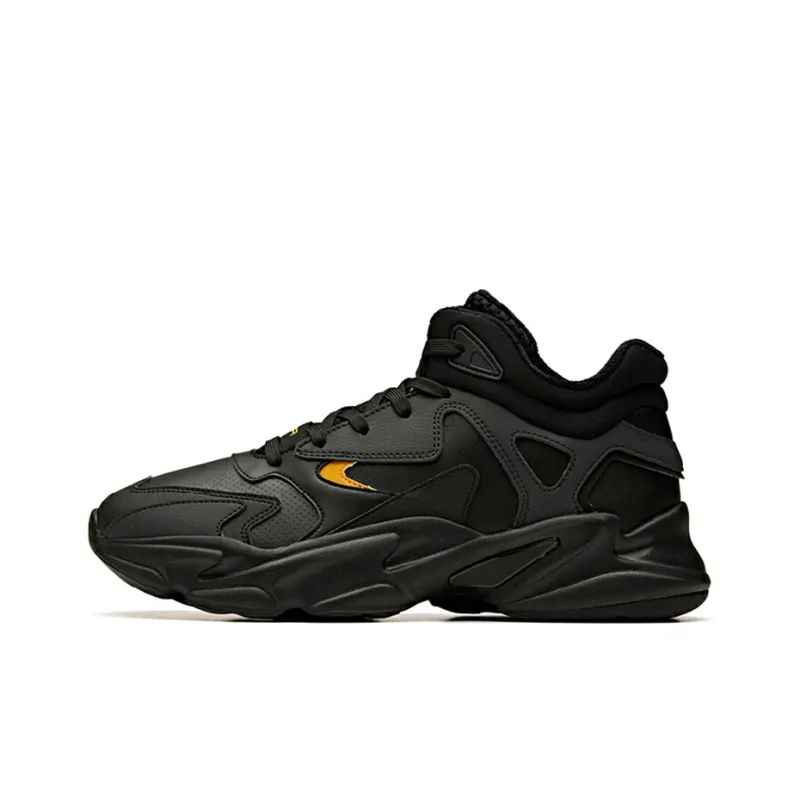 Anta Anti-Slip And Wear-Resistant Warm Low-Top Running Shoes Men's Black-0