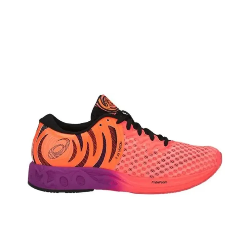 Asics Noosa FF 2 Anti-Slip And Wear-Resistant Breathable Low-Top Running Shoes Women's Orange Purple-1
