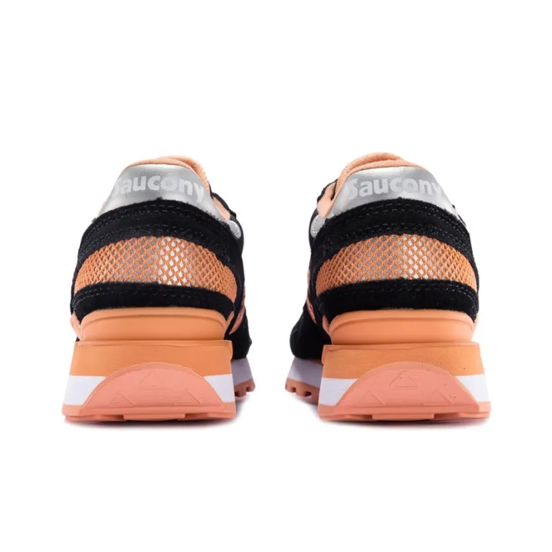 Saucony Shadow Original Slip-Resistant Breathable Lightweight Low-Top Running Shoes Women's Black Orange-4