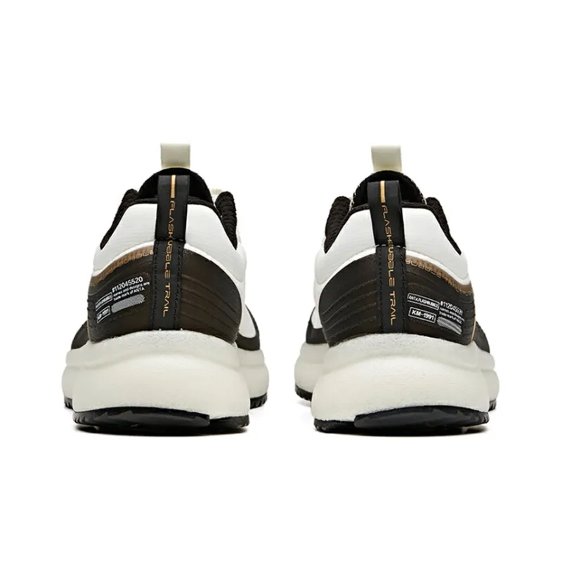 Anta Running Collection Cushioned Slip-Resistant Abrasion-Resistant Breathable Low-Top Running Shoes Men's Black White-4