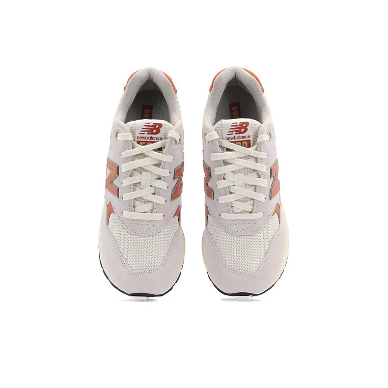 New Balance NB 580 Durable Breathable Low Top Casual Running Shoes Unisex Light Gray-3