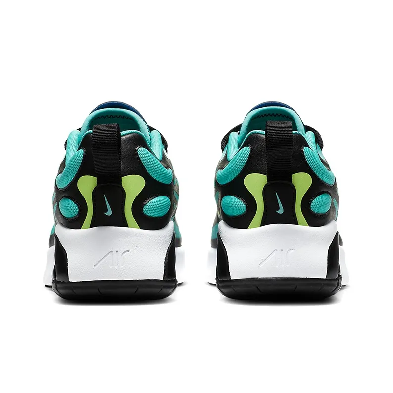 Nike Air Max Exosense Slip-Resistant Low-Top Running Shoes GS Black Blue Green-4