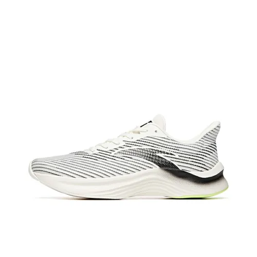 ANTA Running Collection Running Shoes Men Low-Top Ivory White/Black