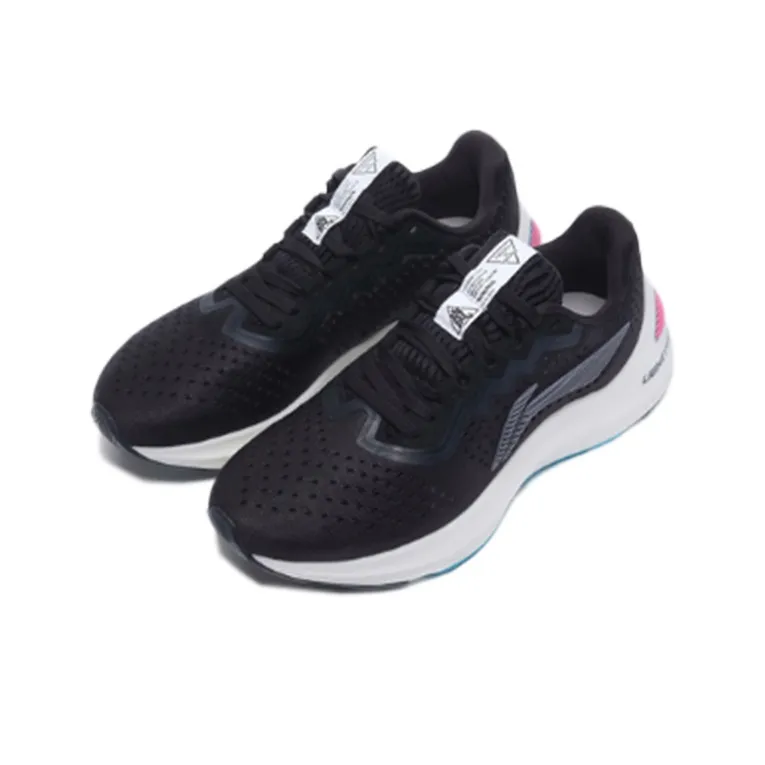 LiNing Lan Anti Slip Wear Resistant Low Top Running Shoes Women's Black-2