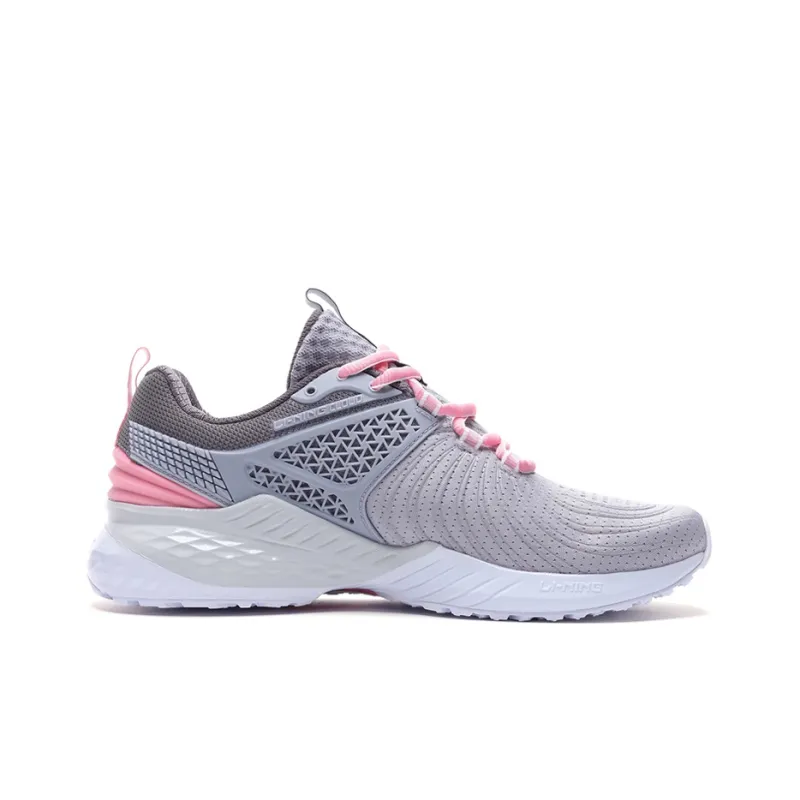 LiNing Cloud 5 V2 Cushioning Low Top Running Shoes Women's Muddy Gray Purple-1
