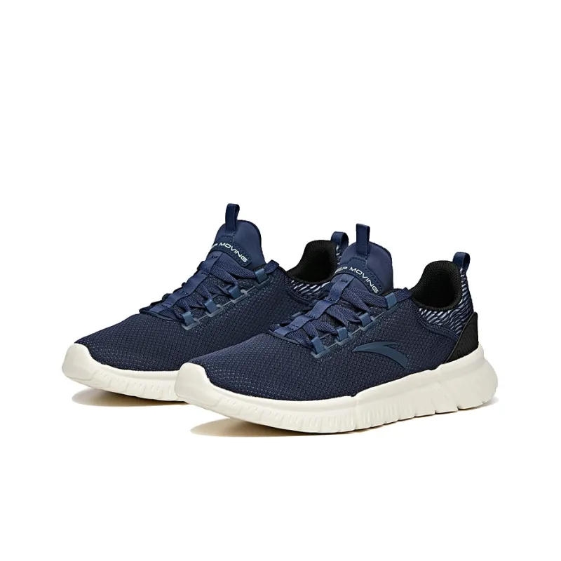 Anta Cushioned Slip-Resistant Abrasion-Resistant Breathable Low-Top Running Shoes Men's Coastal Blue-1