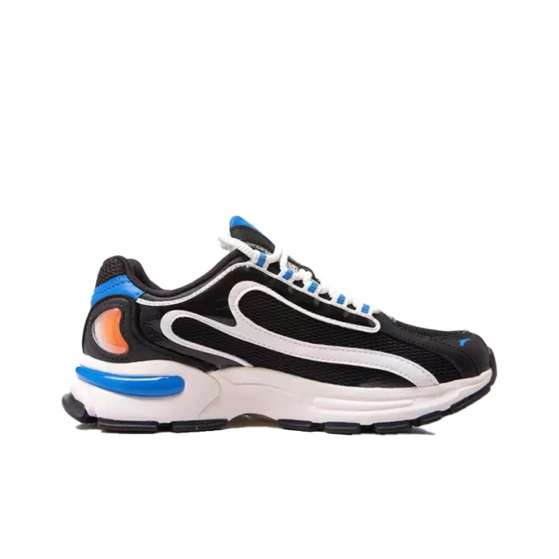 Anta Cushioning, Wear Resistant Low Top Running Shoes Men's Black Blue-1