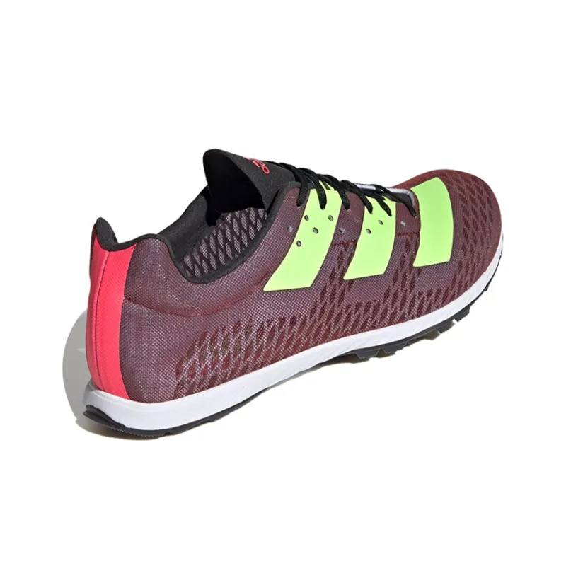 Adidas Adizero XC Low-Top Running Shoes Men's Red Green-3