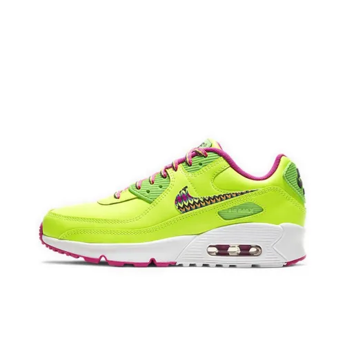 Nike Air Max 90 Leather Volt Fire Pink GS