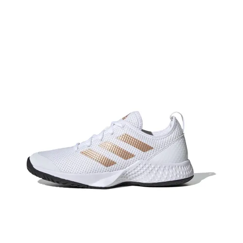 Adidas Court Control Running Shoes Women's Low-Top White/Black/Gold