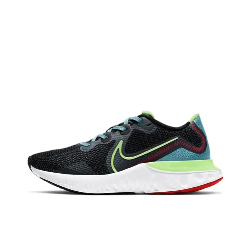 Nike Renew Run Running Shoes Women's Low-Top Black/Green Blue