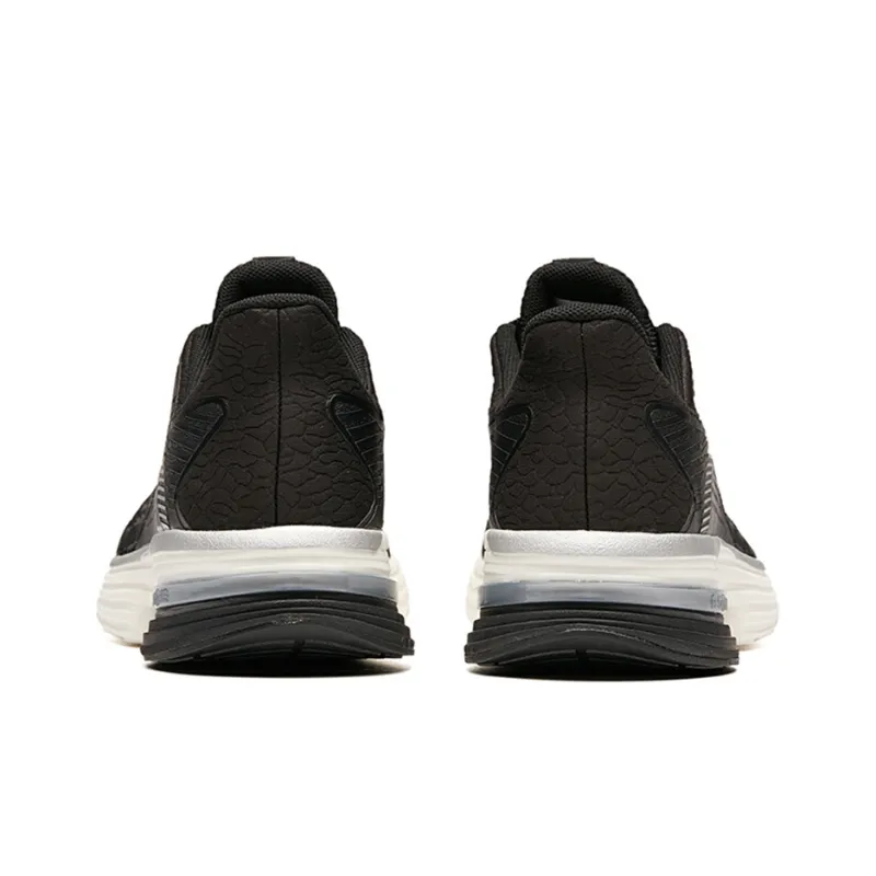 Anta Cushioning Abrasion Resistant Coverage Thermal Rebound Low Top Running Shoes Men's Black Gray-3