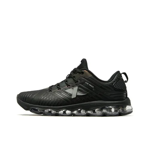 XTEP Generation 1 Air Cushion Running Shoes Men Low-Top Black