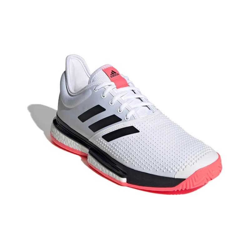 Adidas SoleCourt 'White Signal Pink'-2