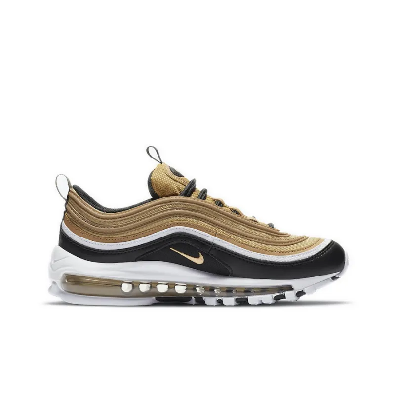Nike Air Max 97 Metallic Gold Black White GS-1