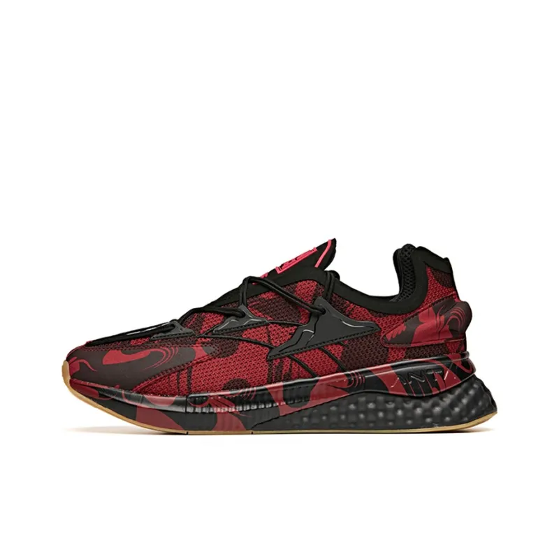 LIBAI x Anta Low-Top Running Shoes Men's Black Red-0