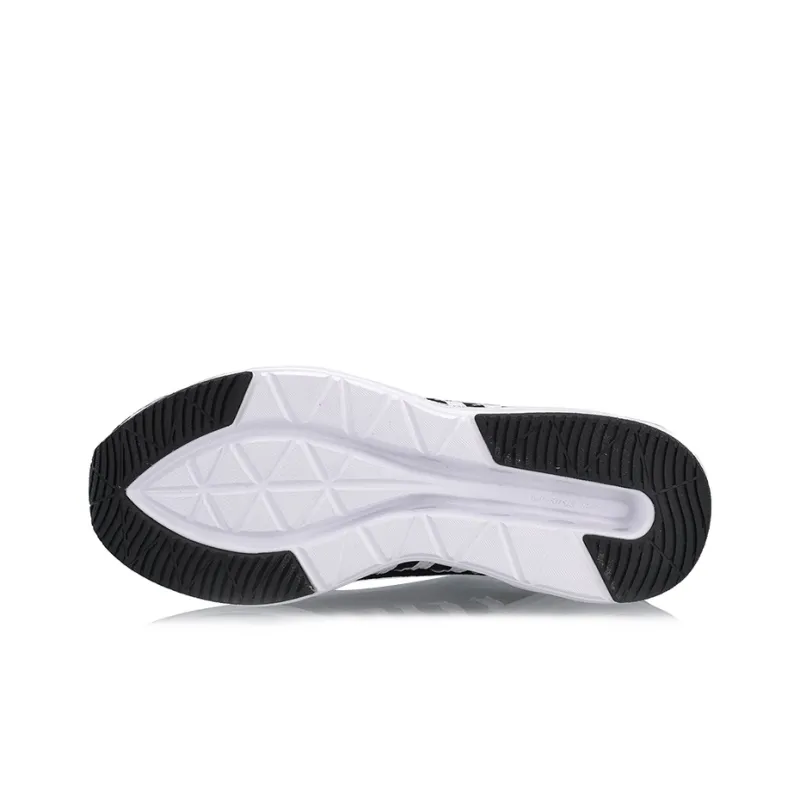 LINING Half Air Cushion Running Shoes Women's Low Top Black/White-4