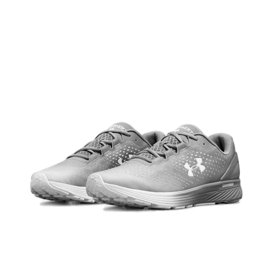 Under Armour Charged Bandit 4 Running Shoes Men Low Top Silver Gray POIZON