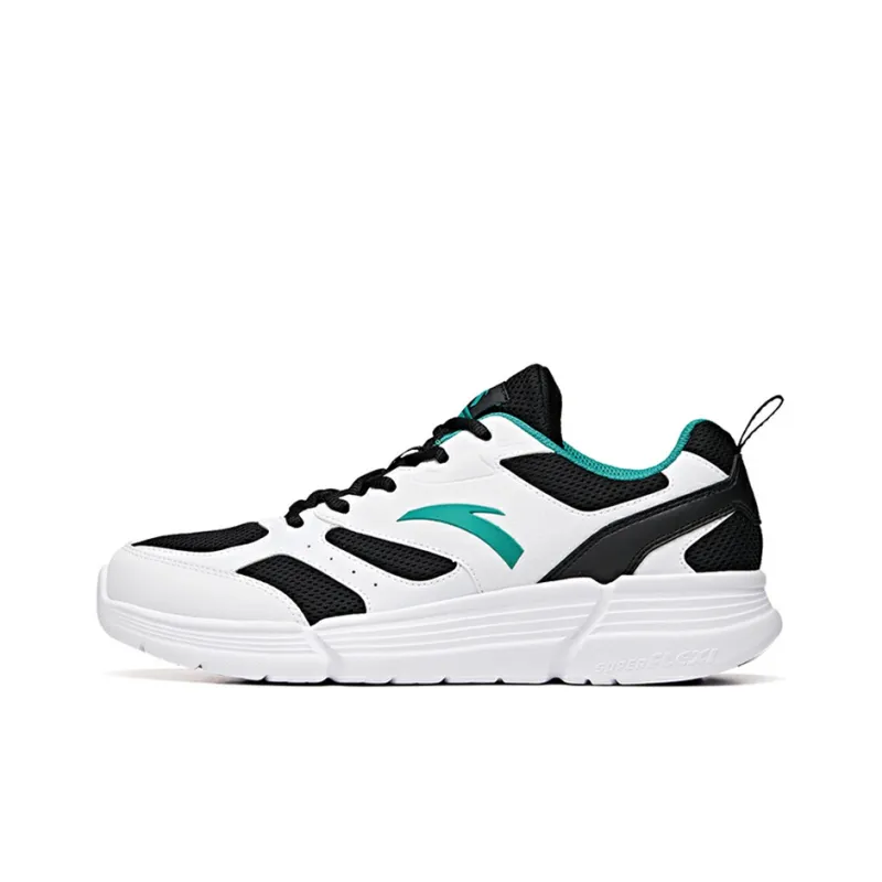 Anta Running Collection Lightweight Low-Top Running Shoes Men's Black White-0