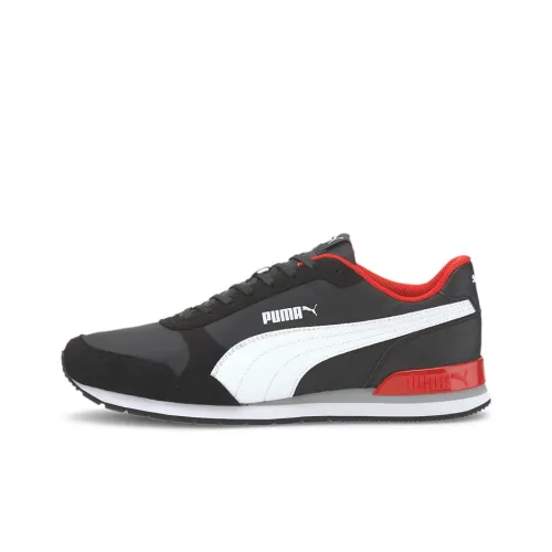 PUMA ST Runner V2 Running Shoes Unisex Low-Top Black/White Red