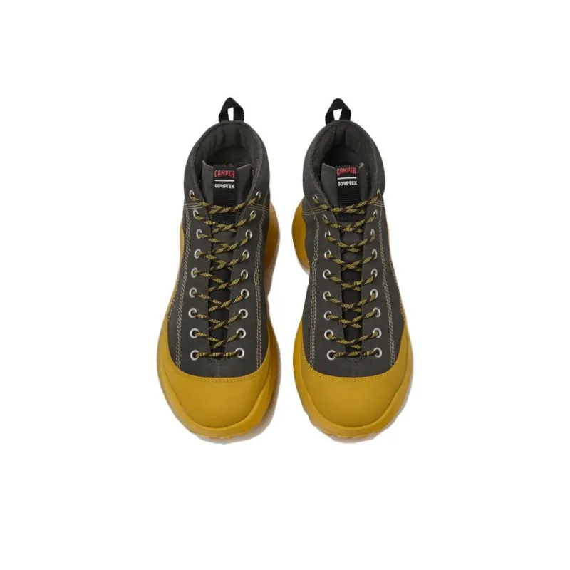 CAMPER Crclr Slip-Resistant Mid-Top Casual Shoes Men's Yellow Gray-1