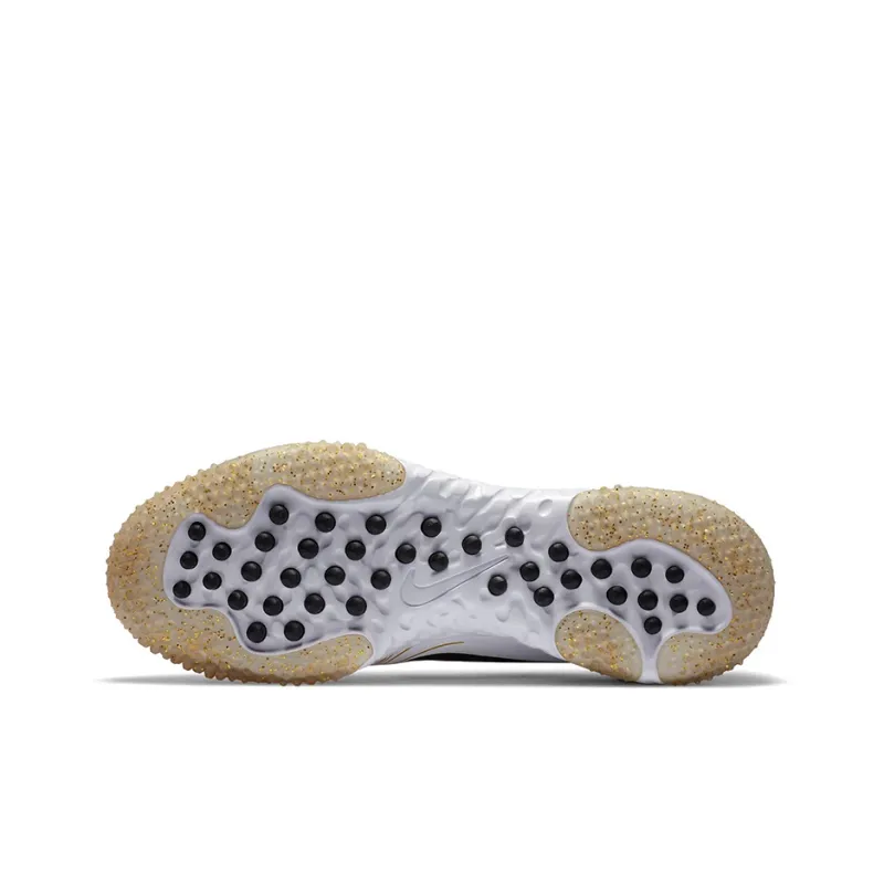 Nike Alpha Huarache Elite 3 Turf Premium White Metallic Vivid Gold-5