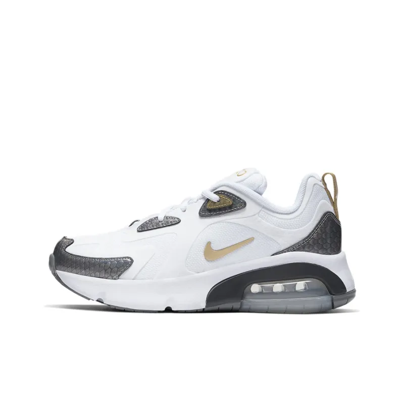 Nike Air Max 200 White Metallic Gold GS-0