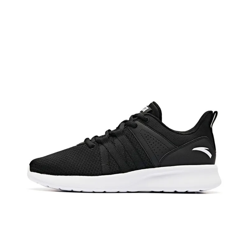 Anta Running Collection Cushioning, Slip Resistant, And Abrasion Resistant Low Top Running Shoes Women's Black White-0