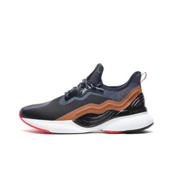 LiNing Crazy Run X Non slip Lightweight Low Top Running Shoes Men's Midnight Blue