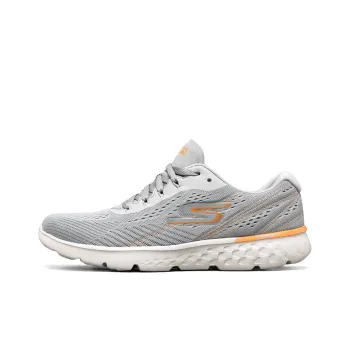 Skechers Go Run 400 Anti Slip Wear Resistant Low Top Training Running Shoes Men's Gray Orange