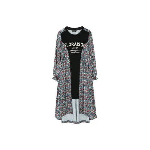 ELF SACK Long-Sleeved Dresses Women's Vibrant Multicolor