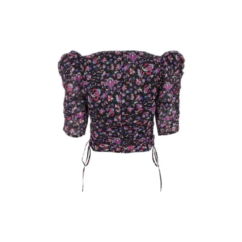 ISABEL MARANT Floral Printed Cropped Top-1