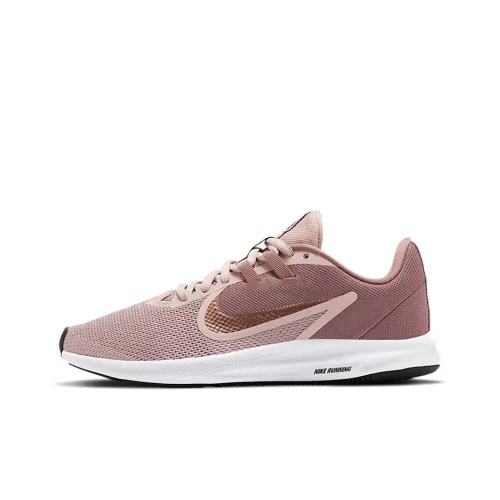 Nike Downshifter 9 Running Shoes Women's Low-Top Pink/Gold/White