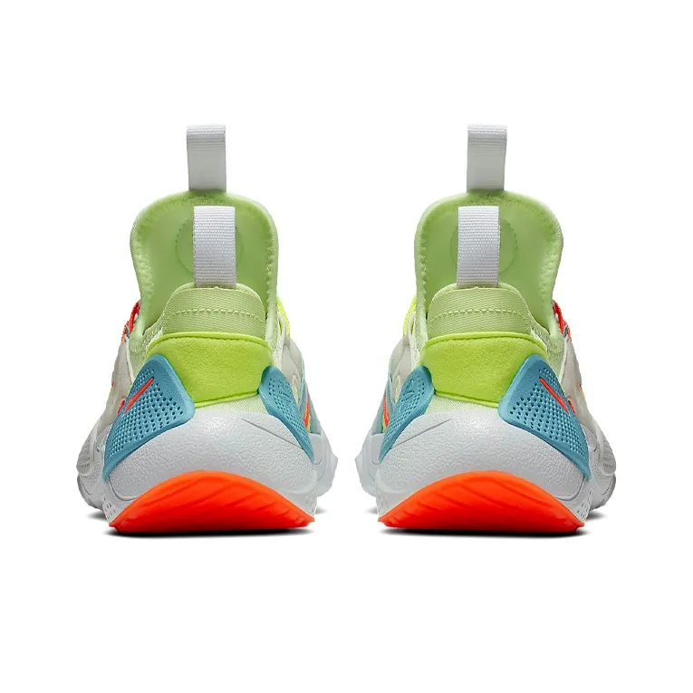 Nike Huarache E.D.G.E. Cushioned Wear-Resistant Breathable Low-Top Shoes GS Green Blue Orange-4
