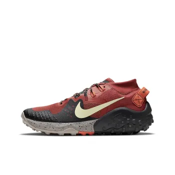 Nike Wildhorse 6 Cushioning Anti-Slip Wear-Resistant Coverage Support Lightweight Low-Top Running Shoes Unisex Clay Red