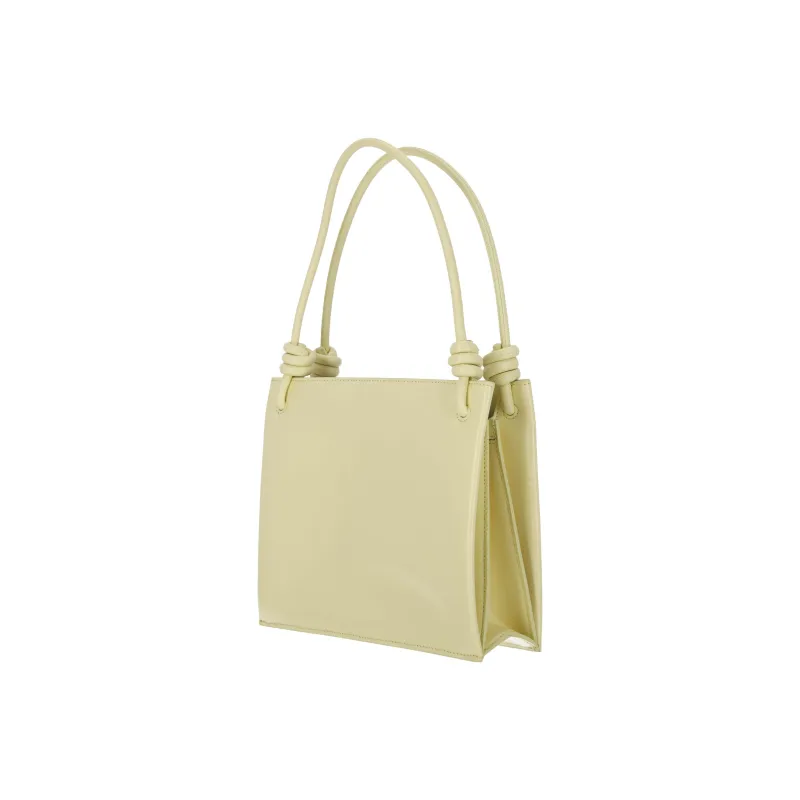 JIL SANDER Calfskin One Shoulder Handbag Women's Banana Yellow-2