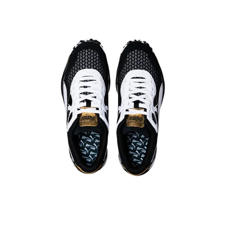 PUMA Street Rider Moirer 'Black White Gold'-2