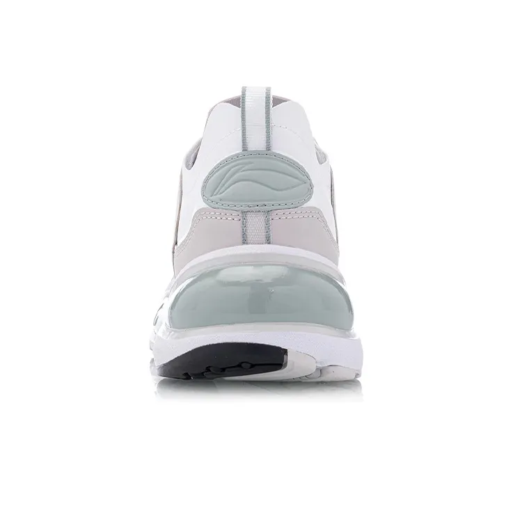 LiNing Shock Absorbers With Slip Resistant And Abrasion Resistant Properties Low Top Running Shoes Women's Gray-5