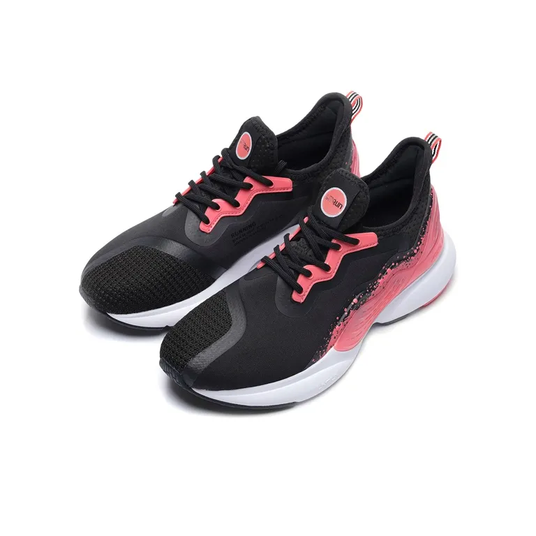 LiNing CrazyRun X Cushioning Low Top Running Shoes Women's Orange Red-2